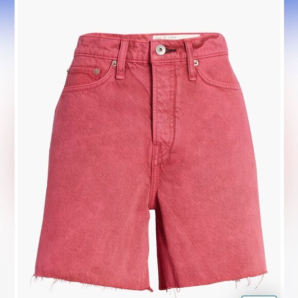 NWT RAG AND BONE bright fuchsia maya 6 inch short